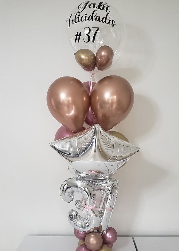 Bouquet de balões no número