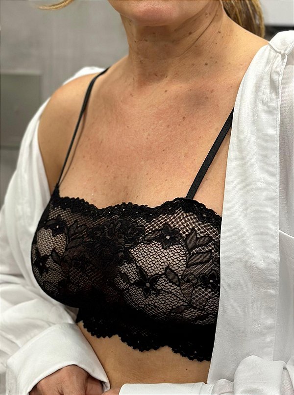 Top Vanessa Pink Preto