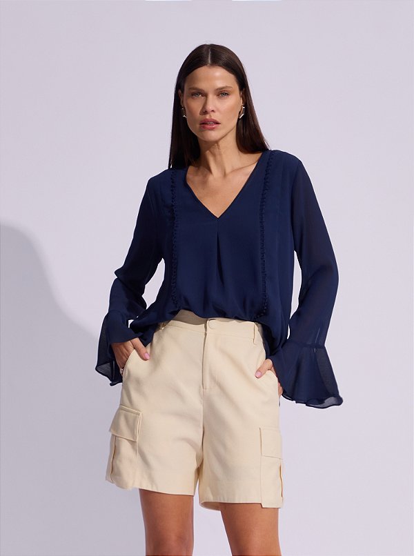 Shorts Josiane Crepe Creme