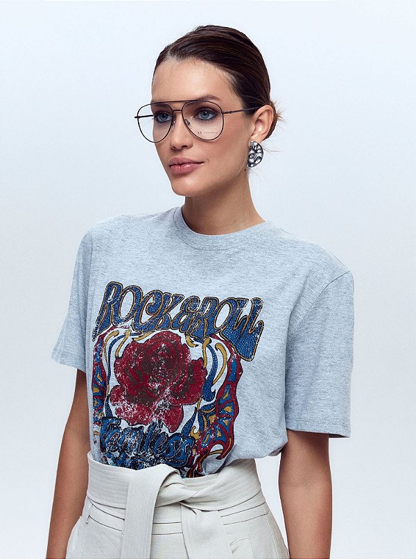 T-shirt Hanna Malha Mescla