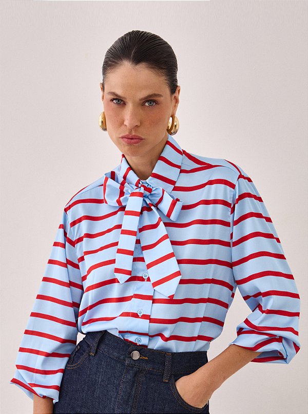 Camisa Inês Listrada