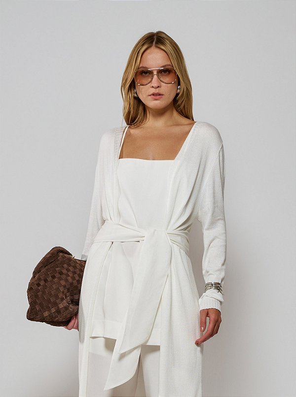 Cardigã Elena Tricot Off White