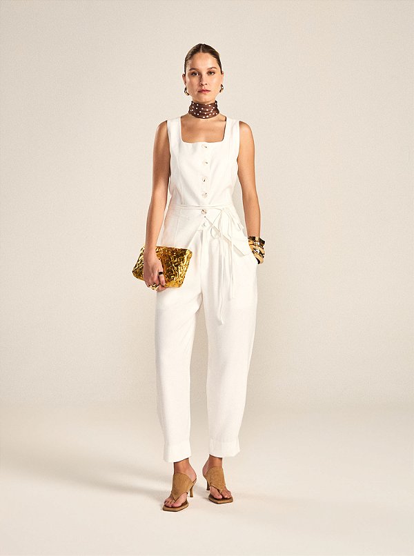 Calça Ursula Alfaiataria Off White