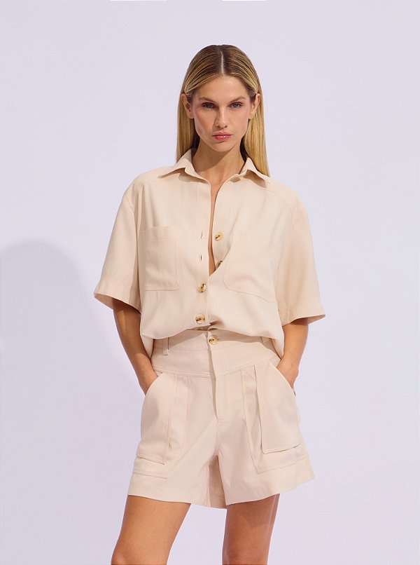 Coordenado Madelaine Alfaiataria Twill Bege