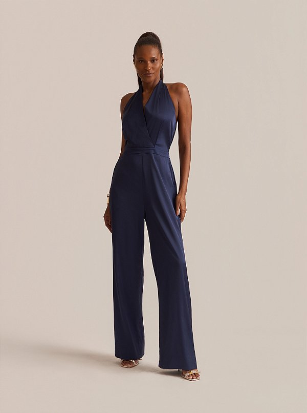 Macacão Deep Frente Única Sobressaia Removível Marinho