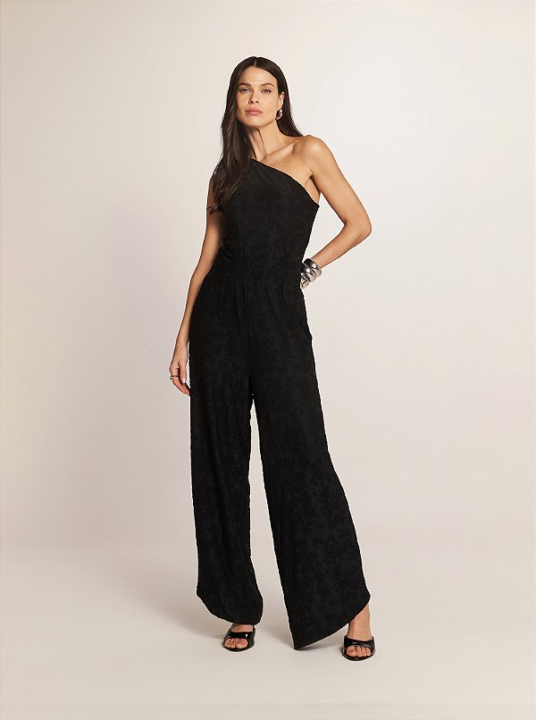 Conjunto Body e Calça Novax Ombro Só Preto