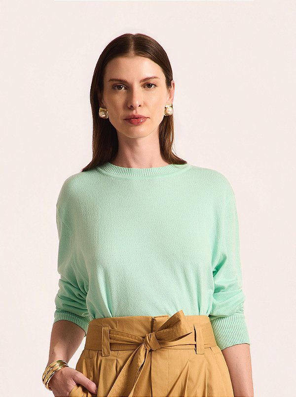 Blusa Mesh Tricot Verde