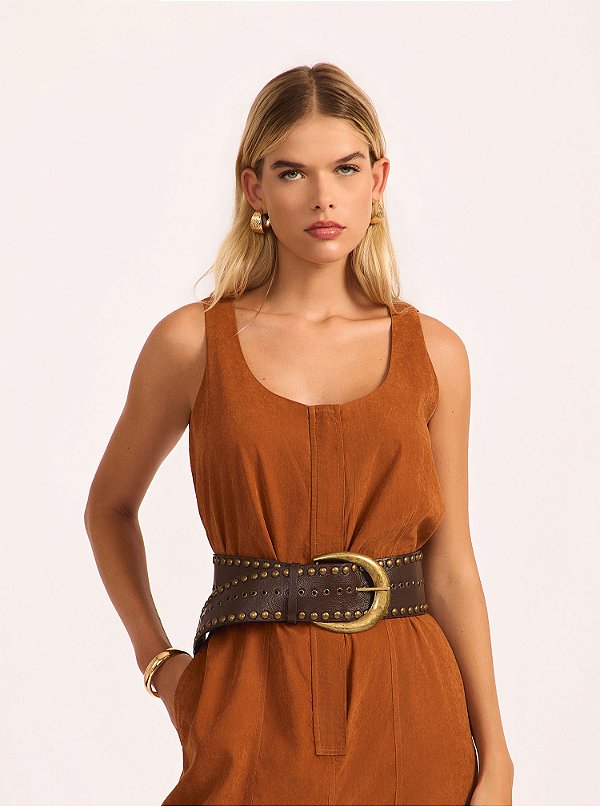 Cinto Start Couro Marrom