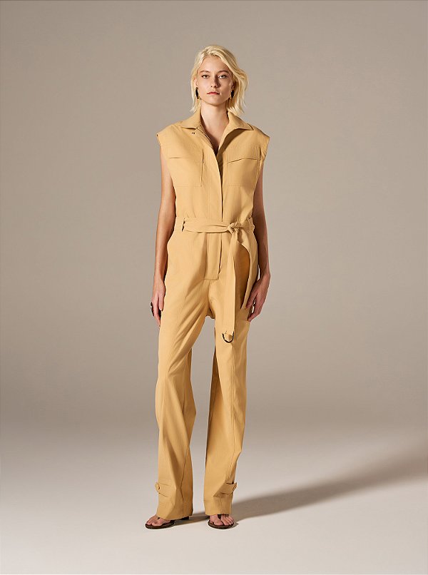 Macacão Alfaiataria Girassol Mostarda