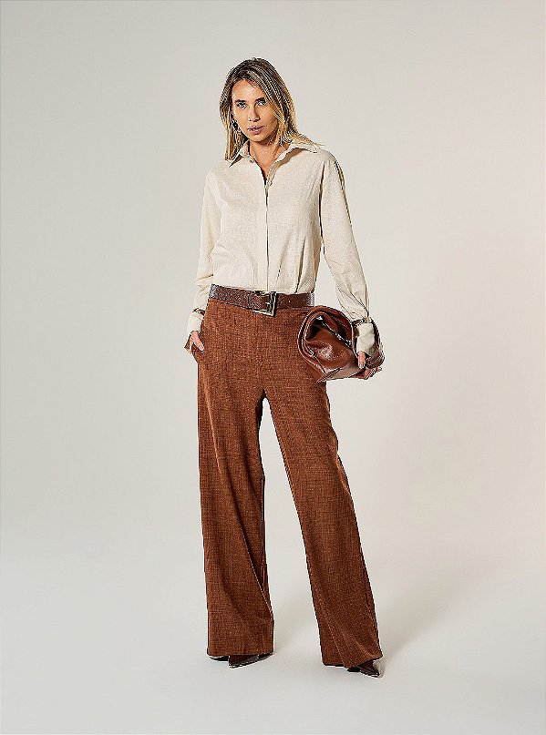 Calça Lírio Marrom