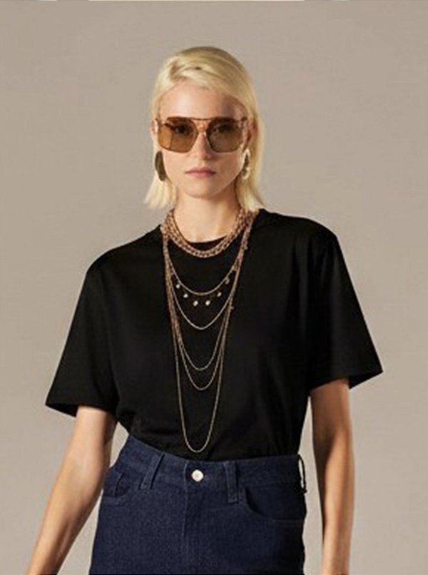 T-Shirt Algodão Preto