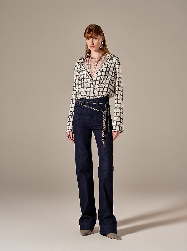 Calça Jeans Reta Liz