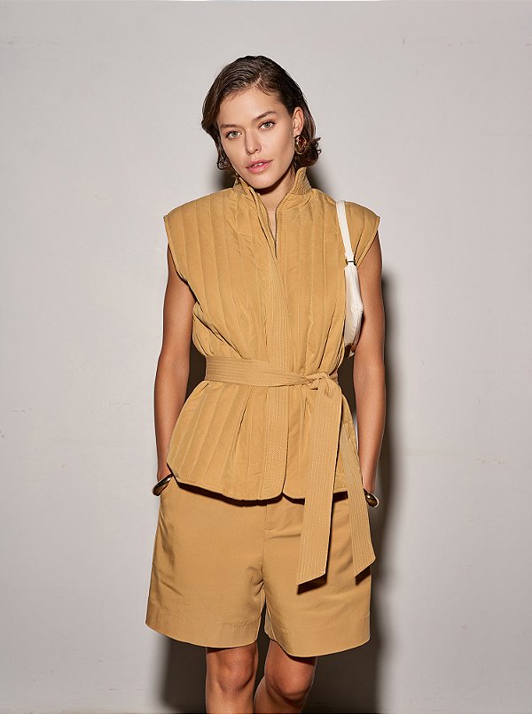 Conjunto Alfaiataria Luana Bege