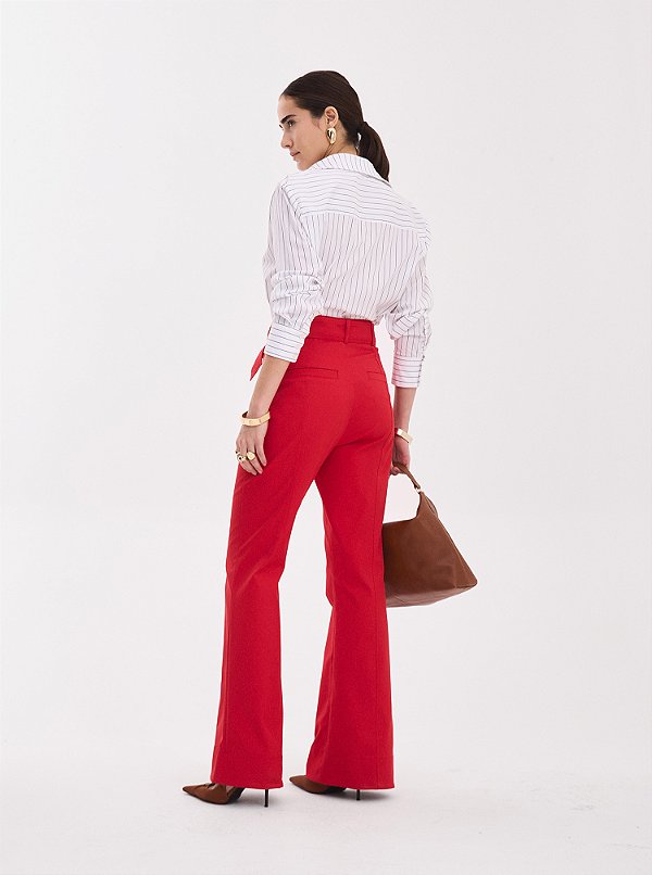 Calça Alfaiataria Ivy Vermelho