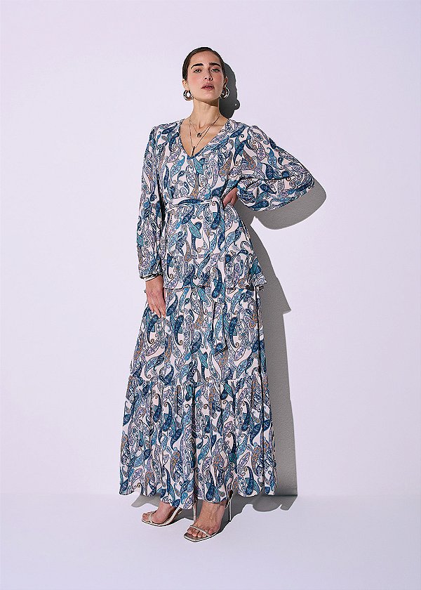 Vestido Chiffon Clara Estampado