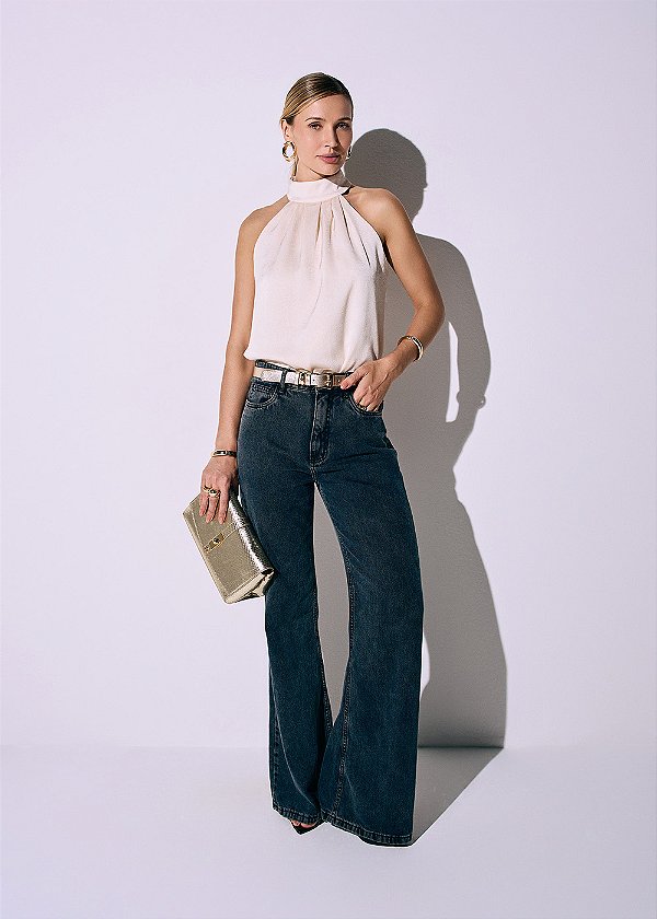 Calça Jeans Edina Preto