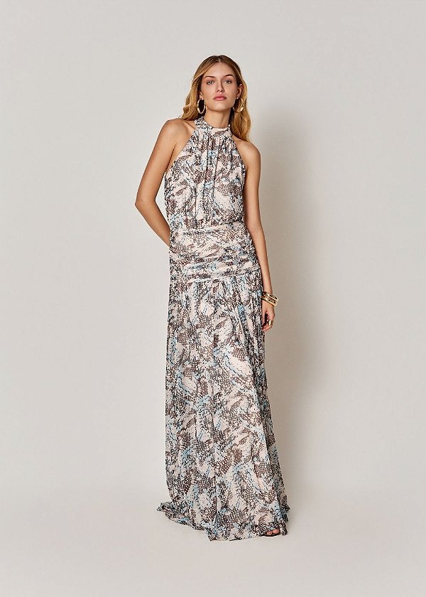 Vestido Tule Paty Estampado