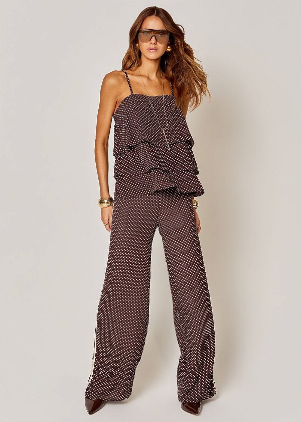 Calça Chiffon Lolla Poá
