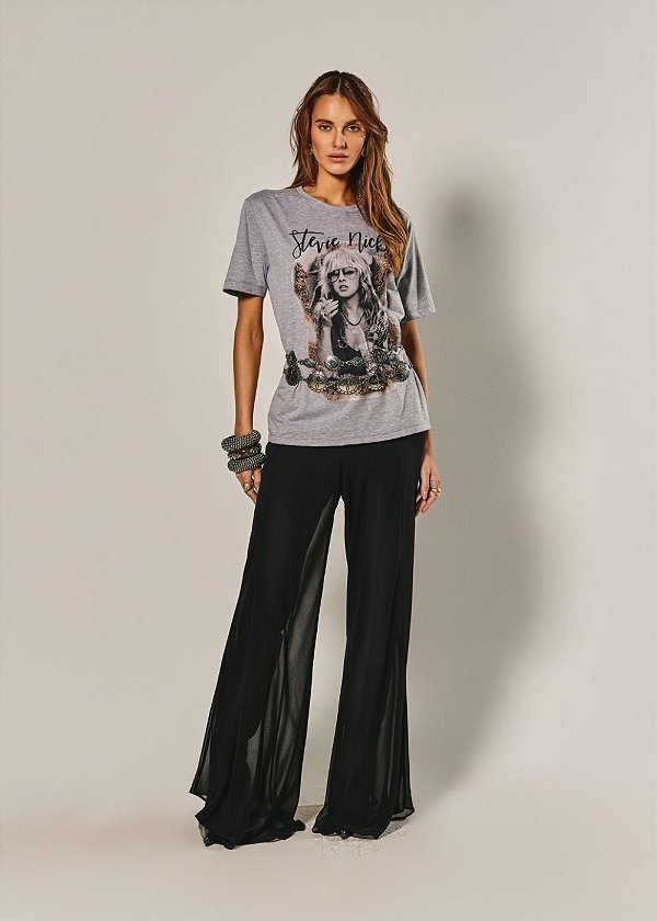 Calça Musseline Leticia Preto