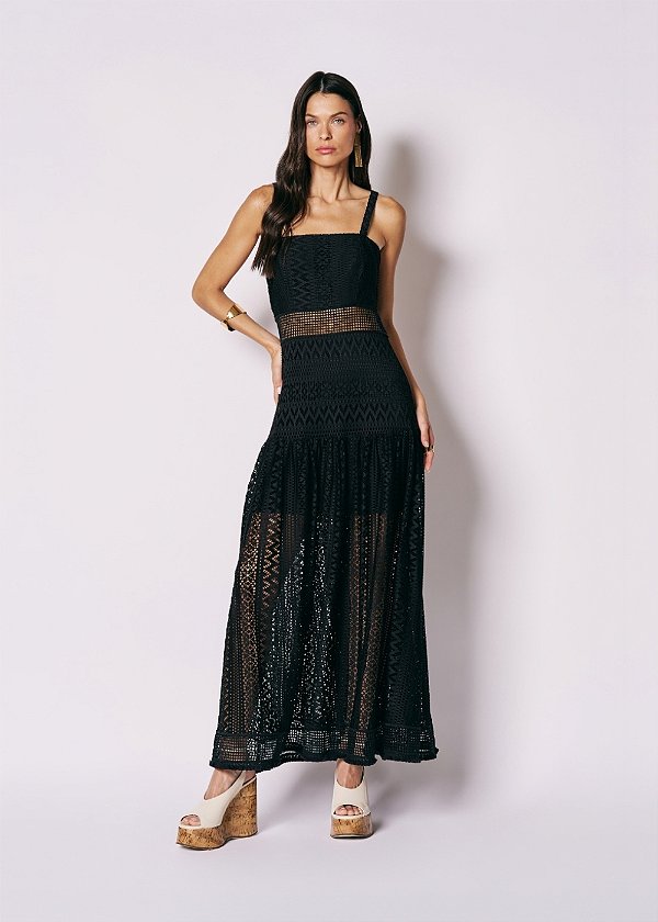 Vestido Renda Greta Preto