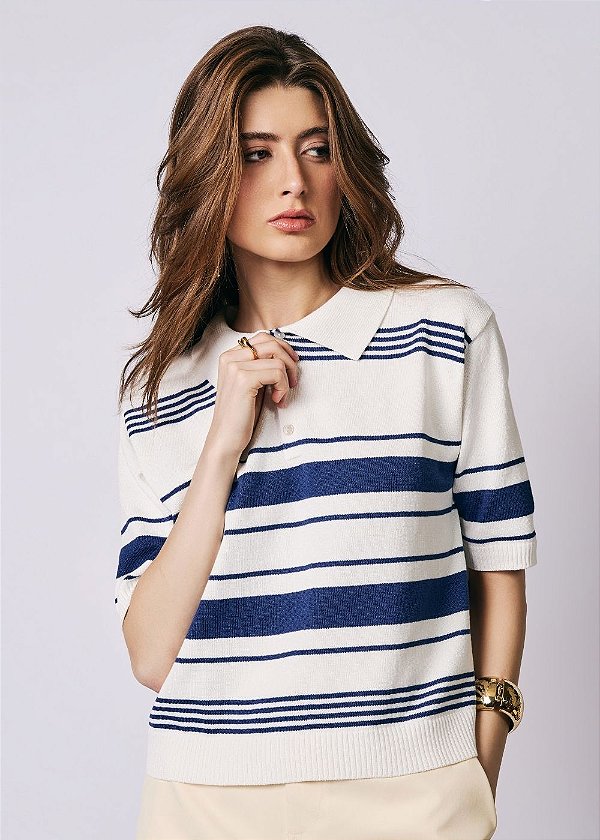 Blusa Tricot Luci Marinho