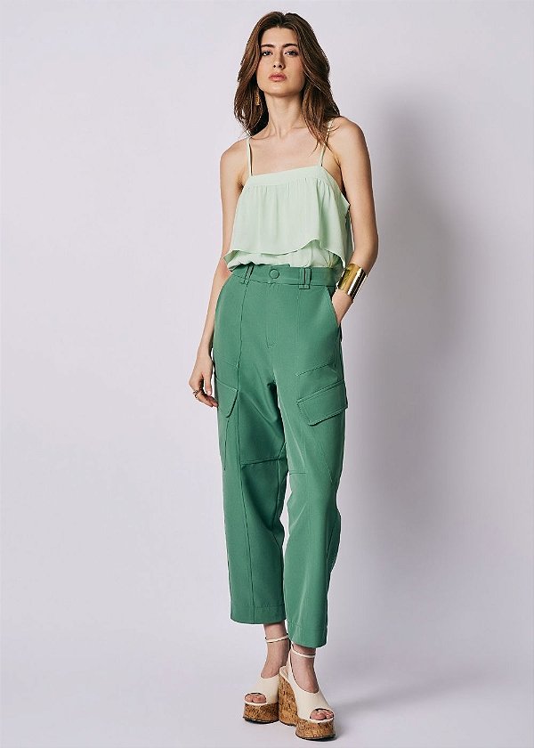 Calça Sarja Gabriela Verde