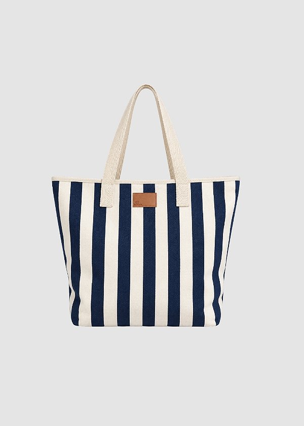 Bolsa Bela em Sarja Listrada