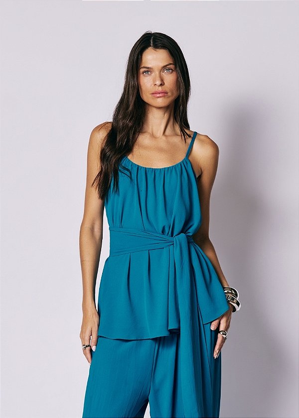 Regata Chiffon Mavie Turquesa