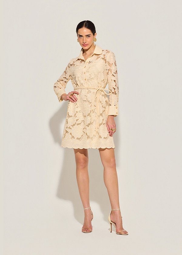 Vestido Laise Juliana Bege