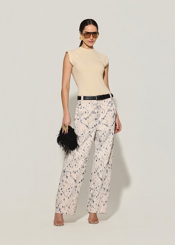 Calça Sarja Cilene Estampada