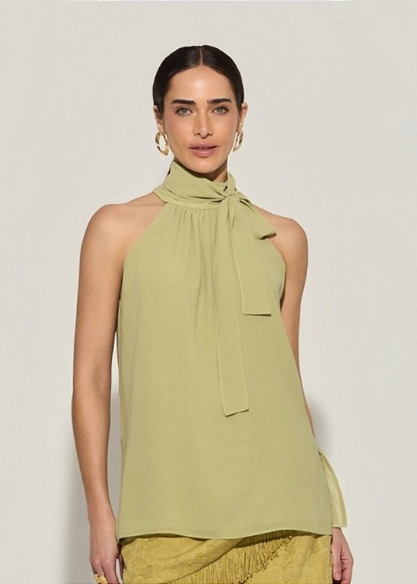 Blusa Chiffon Marcela Verde