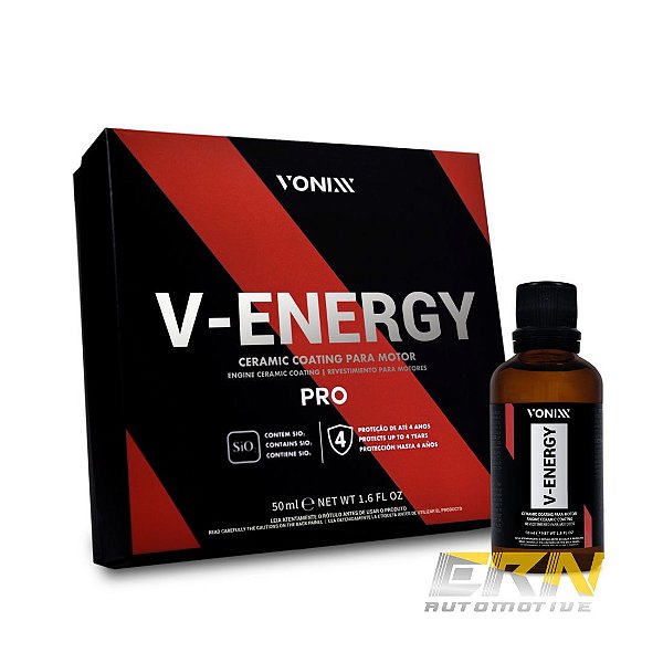 V-Energy Pro 50ml Vitrificador P/ Motor Pneu Caixa Rodas 4 Anos - VONIXX