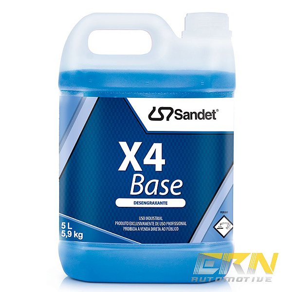 X4 Base 5L Desengraxante Alcalino Concentrado 1:40 (Solupan) - SANDET