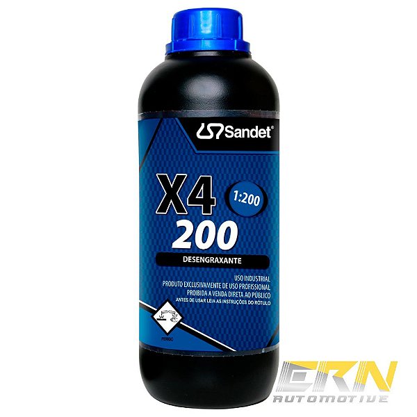 X4 200 1L Desengraxante Alcalino Concentrado 1:200 (Solupan) - SANDET