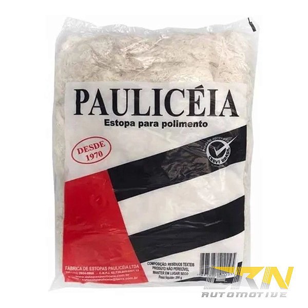 Estopa Pura Fina 400g P/ Polimento Limpeza - PAULICEIA