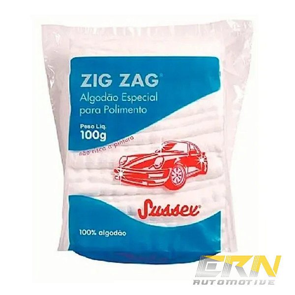 Algodão Polimento Zig Zag 100g Hidrofilo - PAULICEIA