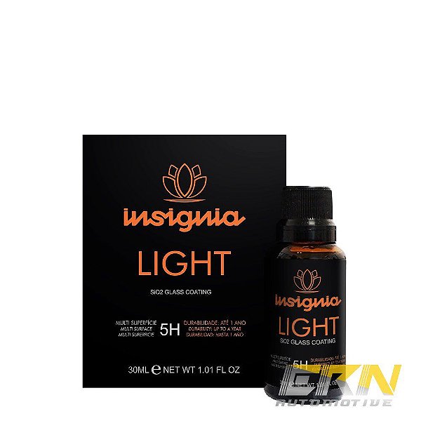 Insignia Light 30ml Vitrificador P/ Pintura Plástico Vidro 5H 1 Ano - EASYTECH