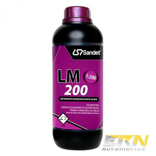 LM 200 1L Desincrustante Ácido Concentrado 1:200 (Ativado) - SANDET