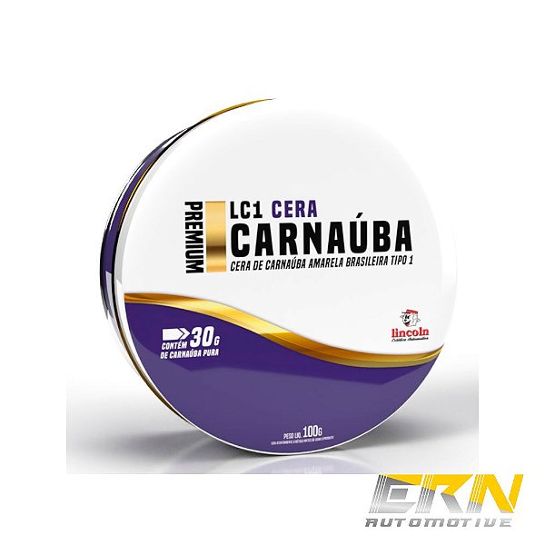CERA CARNAUBA PREMIUM 100G LC1 TIPO 1 C/ APLICADOR - LINCOLN