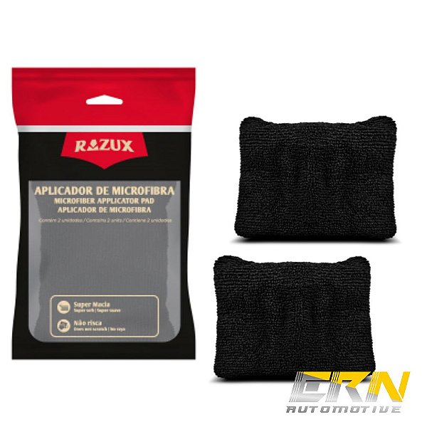 Kit 2 Aplicadores De Microfibra P/ Produto Revitalizador - RAZUX