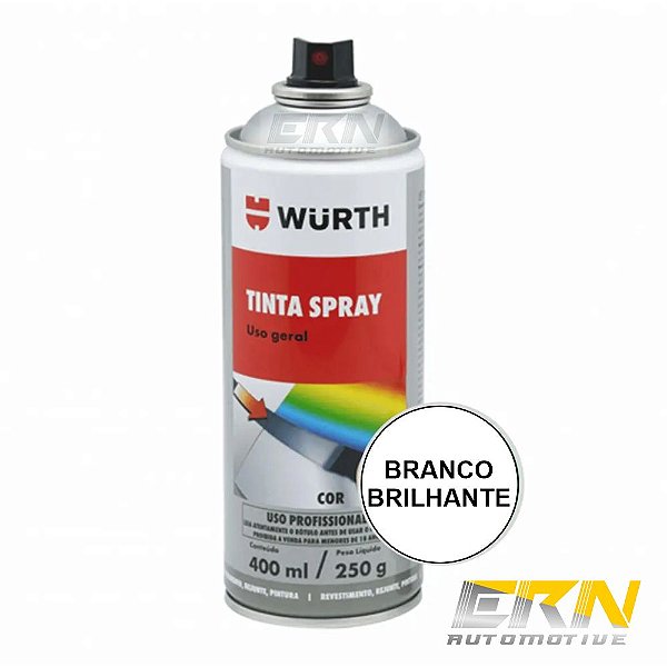 Tinta Spray Branco Brilhante 400ml 250g - WURTH