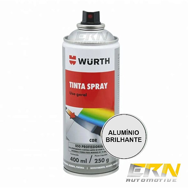 Tinta Spray Alumínio Brilhante 400ml 250g - WURTH
