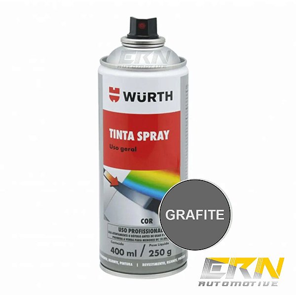 Tinta Spray Cinza Grafite 400ml 250g - WURTH