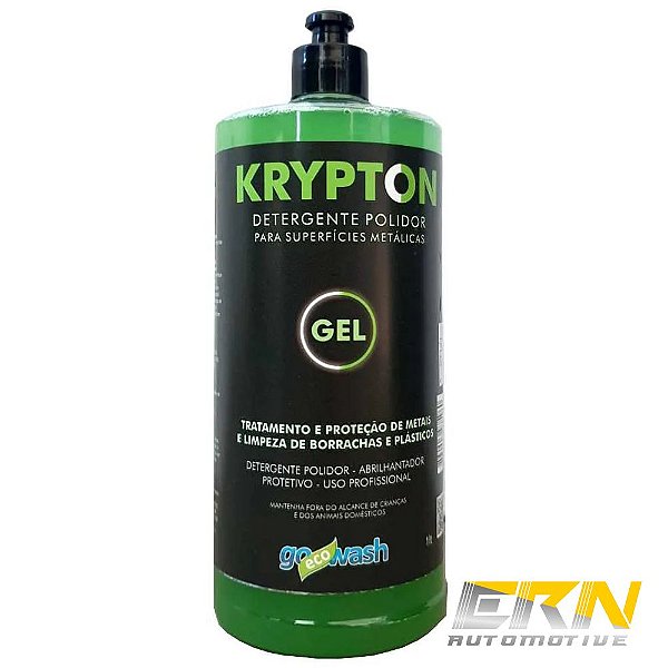 Krypton Gel 1L Detergente Polidor De Metais Concentrado - GO ECO WASH