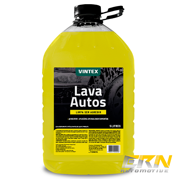 Lava Autos 5L Shampoo Lavagem Concentrado Neutro 1:40 - VINTEX