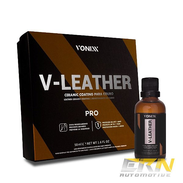 V-Leather Pro 50ml Vitrificador P/ Couro Coating 1 Ano - VONIXX