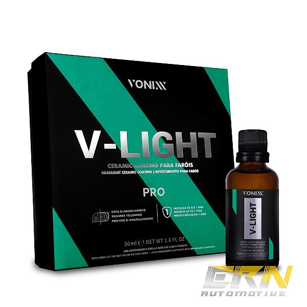 V-Light Pro 50ml Vitrificador P/ Farol Coating 1 Ano - VONIXX