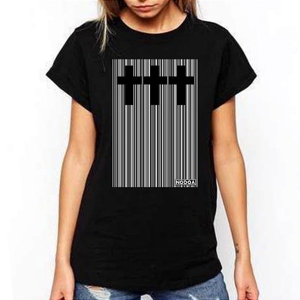 CAMISETA BABY LOOK NODOA CROSSES CÓDIGO