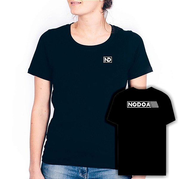 CAMISETA BABY LOOK NODOA LOGO TRAÇOS