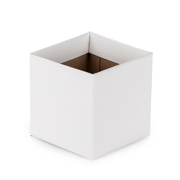 Cachepot Quadrado Pote 15 Branco (05 unidades)